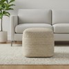 HomeRoots 18" Natural Braided Jute Pouf Ottoman - 2 of 4