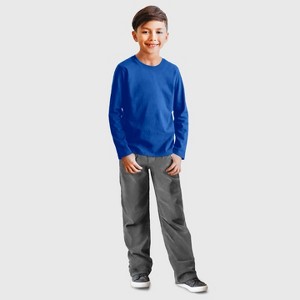 City Threads Boys Long Sleeve Soft Cotton Jersey T-Shirt - Made in USA, Comfortable Kids/Toddlers Tee Top - 1 of 4