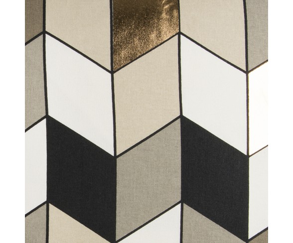 Rachel Kate Geometric Throw Pillow Gray