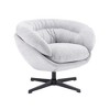 NicBex Office Chair with Removable Cushion,Chenille Accent Chair with 360-Degree Swivel Function,Round Office Chair for Living Room - 4 of 4