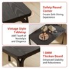 Dining Table for 4,Small Table & Chairs Set of 5,Square Dinner Table Set,with 4 Upholstered Chairs,5 Pcs Kitchen & Dining Room Sets for Small Space - 4 of 4