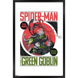 Trends International Marvel: Marvel Vs - Spider-Man vs The Green Goblin Framed Wall Poster Prints - 1 of 4
