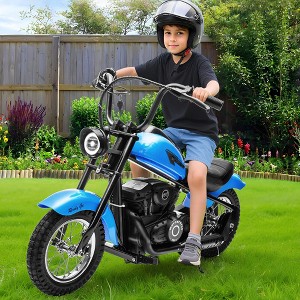 Kids Ride On Motorcycle Car, 24V Electric Dirt Bike with 2 Speed, Powered Riding ons with LED Headlight, Off-Road Dirt Bike for Boys Girls 8-12 - 1 of 4