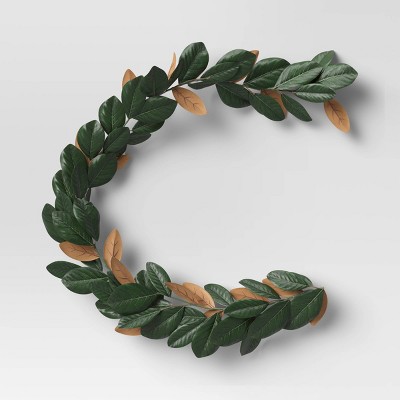 72" Artificial Magnolia Leaves Garland - Threshold™