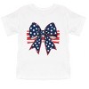 The Juniper Shop Coquette Patriotic Bow Toddler Short Sleeve Tee - 3 of 4