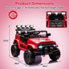Jojoka 12V Kids Ride On Car, Electric Truck Ride On Toys with 5MPH Max Speed, Remote Control, LED Lights, Music for Kids Gifts - 2 of 4