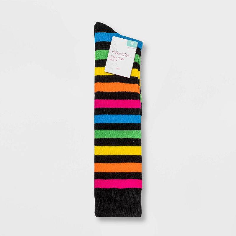 Women&#39;s Rainbow Striped Knee High Socks - Xhilaration&#8482; 4-10, 2 of 8