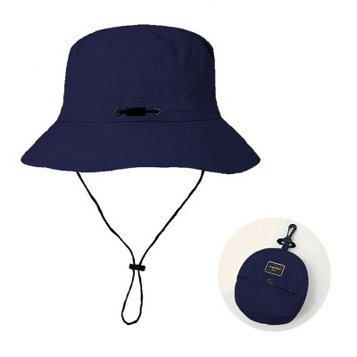 Acoinel Lightweight Bucket Hat with Drawstring Closure, Sun Hat for Fishing, Gardening, Rowing