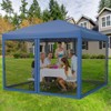 Pop Up Canopy Tent 10 ft. x 10 ft. Mosquito Netting & Wheeled Bag, One Push Setup, 3 Height Sun Shelter - 2 of 4