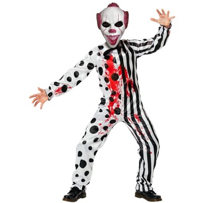 Costume Halloween Clown Tueur Art The Clown - Combinaison, Masque, Gants, Couteau Faux - Taille Unique