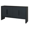 Whisen 4-Door Large Storage Retro Sideboard with Adjustable Shelves and Long Handles - 4 of 4