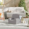 Kids Couch, 2-in-1 Convertible Toddler Sofa Chair, Soft Fold Out Couch Lounger - 3 of 4