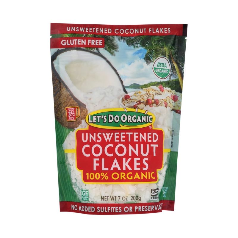 Let's Do Organic Unsweetened Coconut Flakes - 100% Organic, 1 of 3