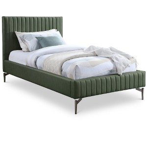 Meridian Furniture,Gallo Vegan Leather Bed - 1 of 4