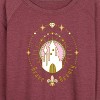 Women's - Disney Princess - Brave Beauty Lightweight French Terry Wide Neck Long Sleeve Graphic Shirt - 2 of 4