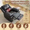 Manual Recliner with 135¡ã Front & Rear Adjustment, Heating & Massage - Enhanced Comfort, Side Storage Pockets, Remote Control - 3 of 4
