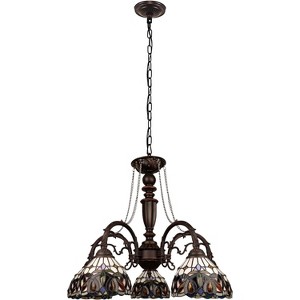 Chloe Lighting Serenity Victorian-Style 5-Light Dark Bronze Finish Large Chandelier 27" Wide - 1 of 3