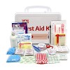 107 Piece, 25 Person First Aid Kit with Plastic Case, OSHA Compliant - 4 of 4