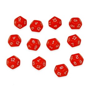 Learning Advantage Polyhedra Dice - 12 Sides - Set of 12, 4 Packs - 1 of 1