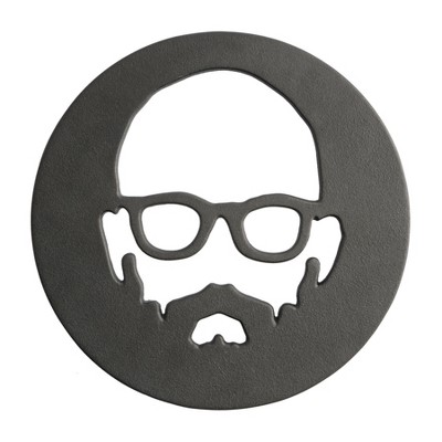 Babish Black Cast Iron 8-Inch Preseasoned Face Trivet