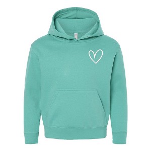 The Juniper Shop Embroidered Hand Drawn Heart Youth Graphic Hoodie - 1 of 3