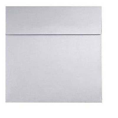 LUX Square Envelopes 9" x 9" Silver Metallic 8585-06-250