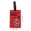 Unique Bargains Trolley Case Pattern Luggage Tag 1 Pc - 2 of 4