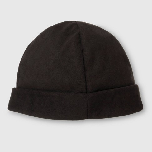 Plain black beanie store hat