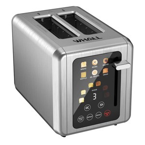WHALL Touchscreen Toaster 2 Slice, Stainless Steel, Warming Rack, 1.5 Wide Slots, 850W - 1 of 4