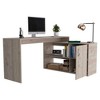 Anybear Modern L-Shaped Computer Desk with Open and Closed Storage - 3 of 4