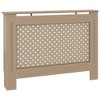 vidaXL Radiator Cover 44.1"x7.5"x32.1" MDF - 2 of 4