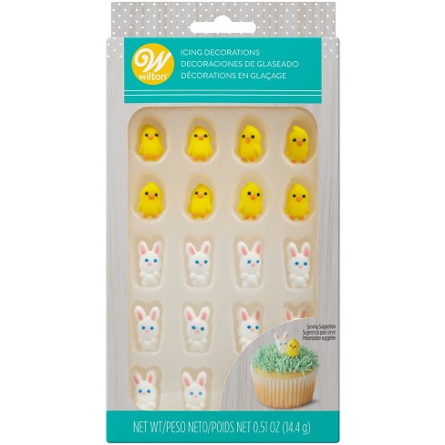 Wilton Easter Chicks and Bunnies Icing Decorations - 20ct - image 1 of 4