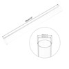 Unique Bargains Lamp Lantern Water Cooling System Acrylic Round Tubes 4 Pcs 10" - 2 of 4