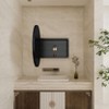 NicBex 31.5" Round Recessed Bathroom Storage Cabinet with Mirror,Metal Frame Mirrored Wall Mounted Cabinet with Adjustable Shelves - 3 of 4