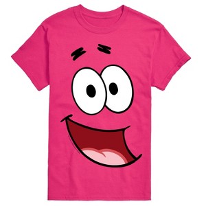 Men's SpongeBob SquarePants Patrick Face Costume Short Sleeve Graphic T-Shirt - Magenta - 3 X-Large - 1 of 4