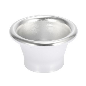 Unique Bargains Aluminum Alloy Bellmouth Velocity Stack Adapter Air Inlet Decorative Cover Silver Tone 2.5inch - 1 of 4