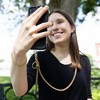 Pavilion Gift Company - Gold Crossbody - Soft Gemmed Phone Lanyard - Cell Phone Accessories - 3 of 4