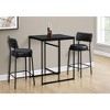 Vynxaria 32" Rectangular Counter Height Dining Table in Grey Laminate & White Metal - 2 of 4