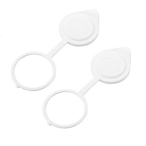 Unique Bargains MR597536 White Windshield Wiper Washer Fluid Reservoir Tank Bottle Cap Cover for Mitsubishi Outlander - 1 of 4