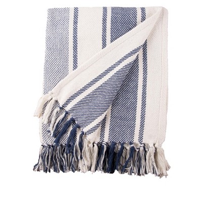 carol & frank 50" x 60" Channing Stripe Throw Collection