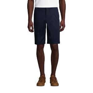 Lands' End Kids Plain Front Blend Chino Shorts - 1 of 3