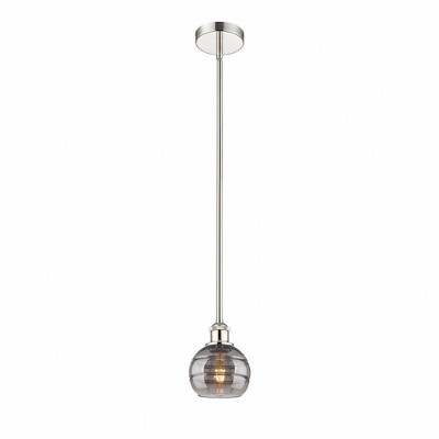 Rochester - 1 Light Stem Hung Mini Pendant In Industrial Style-7.38 Inches Tall and 5.88 Inches Wide