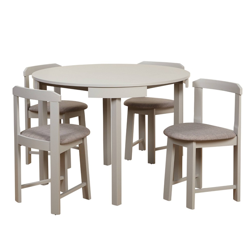 Photos - Dining Table 5pc Regent Dining Set Gray Buylateral