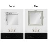 Amanti Art Mirror Makeover Bathroom Mirror Frame Border Kit - Fully Assembled Peel and Stick Frame - Mirror NOT Included - Flair Trim - 4 of 4