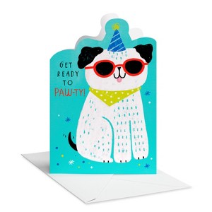 Carlton Cards Kids' 'Get Ready To Paw-ty!' Birthday Card - 1 of 3