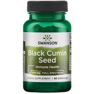 Swanson Herbal Supplements Black Cumin Seed 400 mg Capsule 60ct. - 1 of 2