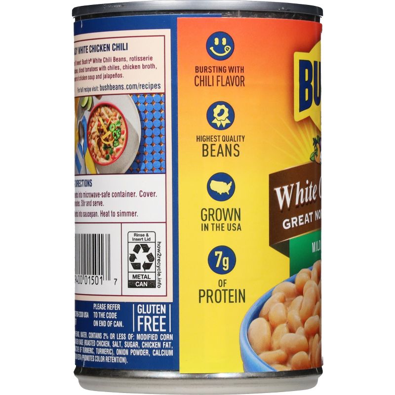 Bush&#39;s Great Northern Beans in Mild White Chili Sauce - 15.5oz, 4 of 16