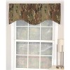 RLF Home Cloak Cornice 100% Cotton with Fully Lined 3" Rod Pocket Valnance for Windows 50" x 17" Green - 2 of 4