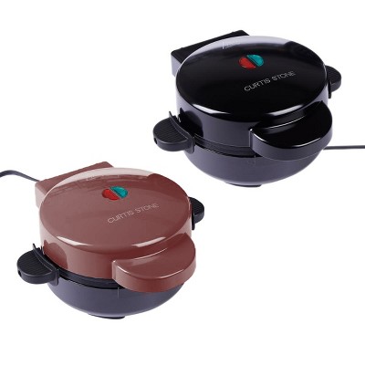 Curtis Stone 2-pack 5" Stuffed Waffle Makers with Recipes & Gift Boxes Refurbished