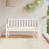 vidaXL - Cream White Garden Bench Cushion, Outdoor Seat Cushion, Comfortable Oxford Fabric Cushion, Hollow Fiber Filling, 59.1"x19.7"x2.8" - 2 of 4